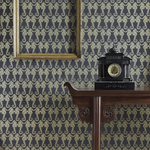 SEAHORSE CHARCOAL GOLD BG1400101